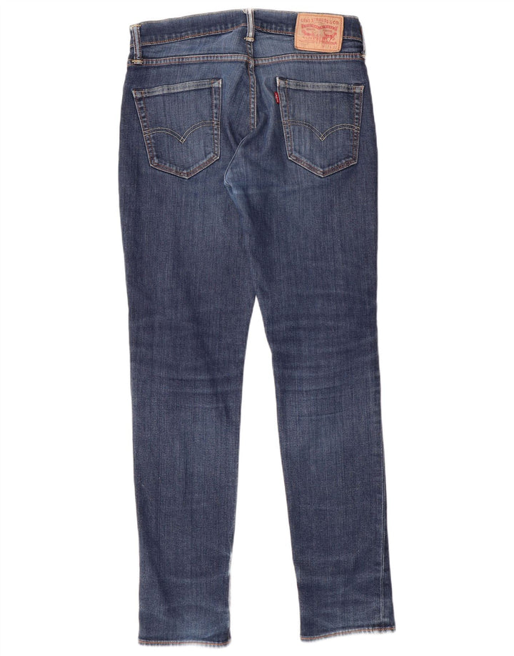 LEVI'S Masculino 511 Slim Jeans W32 L32 Azul Algodão