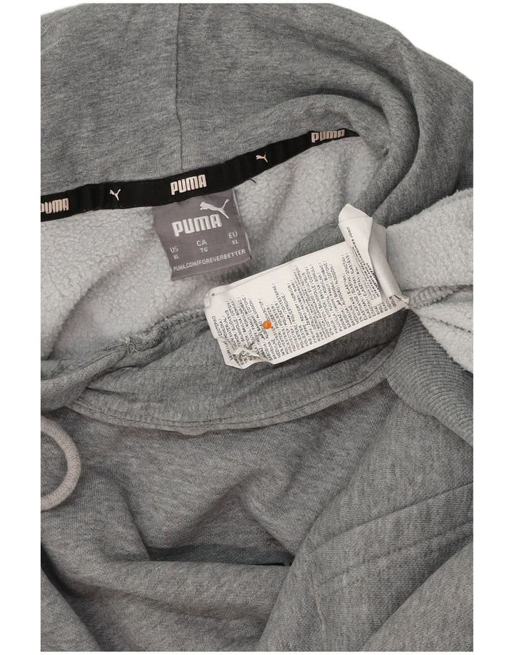 PUMA Mens Hoodie Jumper XL Algodão Cinzento