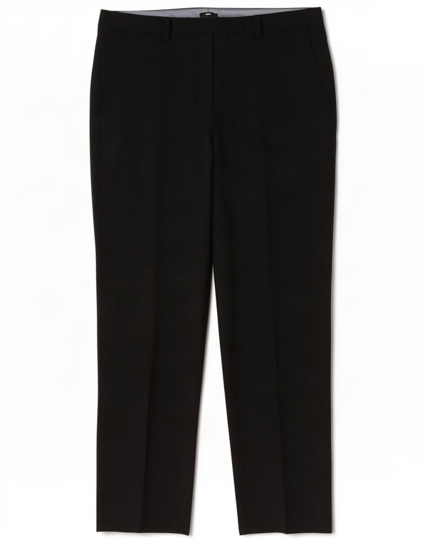 Calça masculina de ajuste regular Marks & Spencer W36 L31 lã cinza