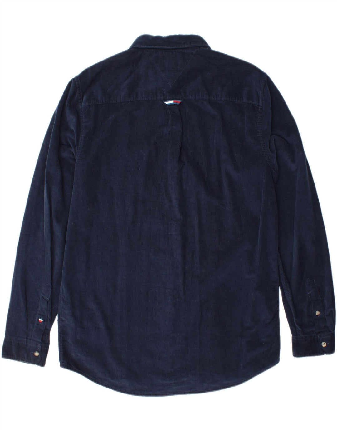 TOMMY HILFIGER Camisa masculina de veludo cotelê médio multicolorido algodão colorblock