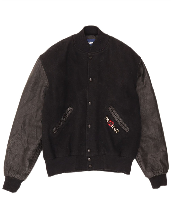 Jaqueta masculina Holloway Varsity UK 36 pequena preta