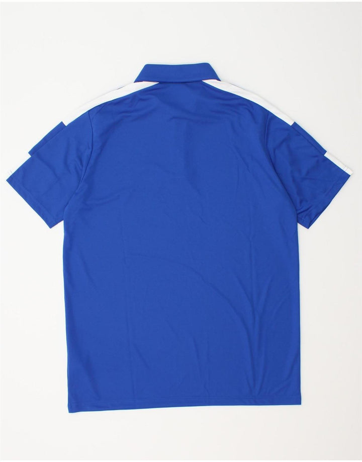 Adidas Mens Aeroready Graphic Polo Shirt Médio Azul Poliéster