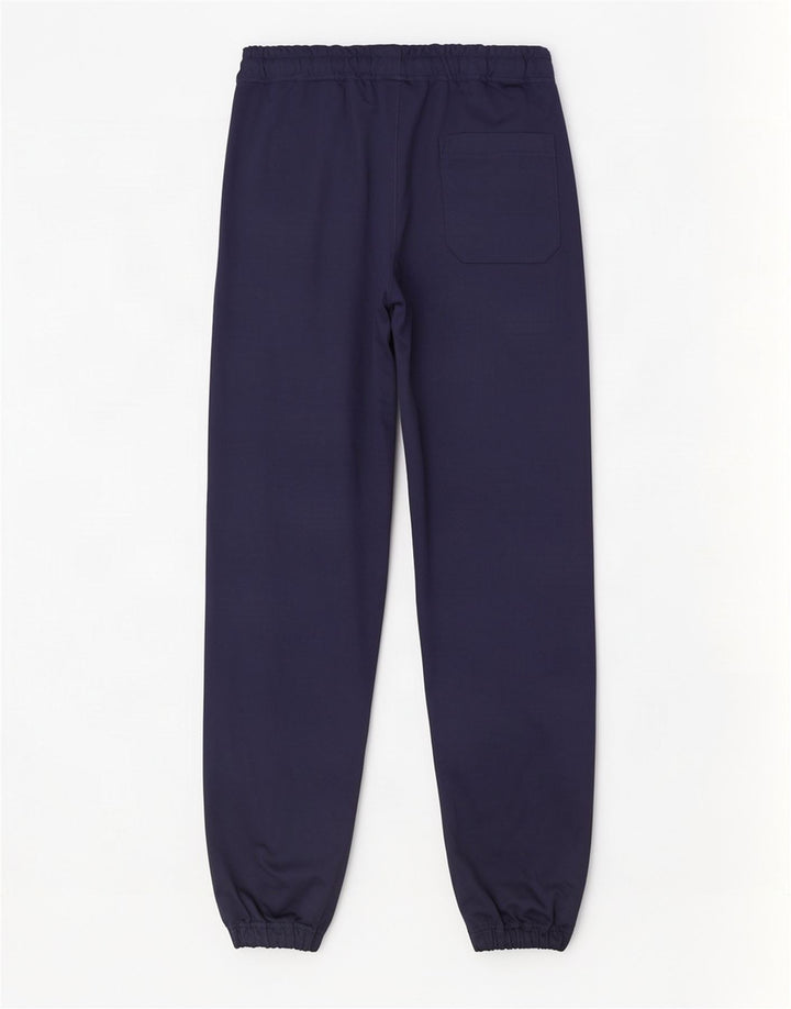 Calça de treino masculina Diadora Joggers grande poliéster azul marinho