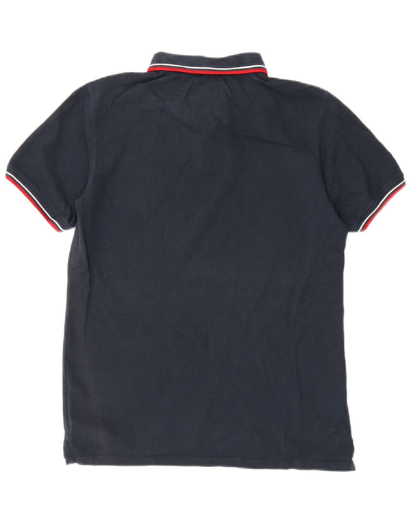 Camisa polo masculina Jack Wills médio algodão listrado azul marinho