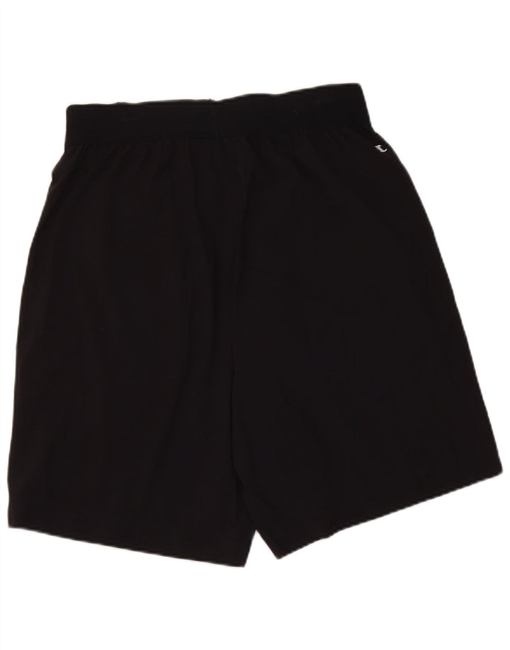 Shorts esportivos femininos Champion UK 12 poliéster preto médio
