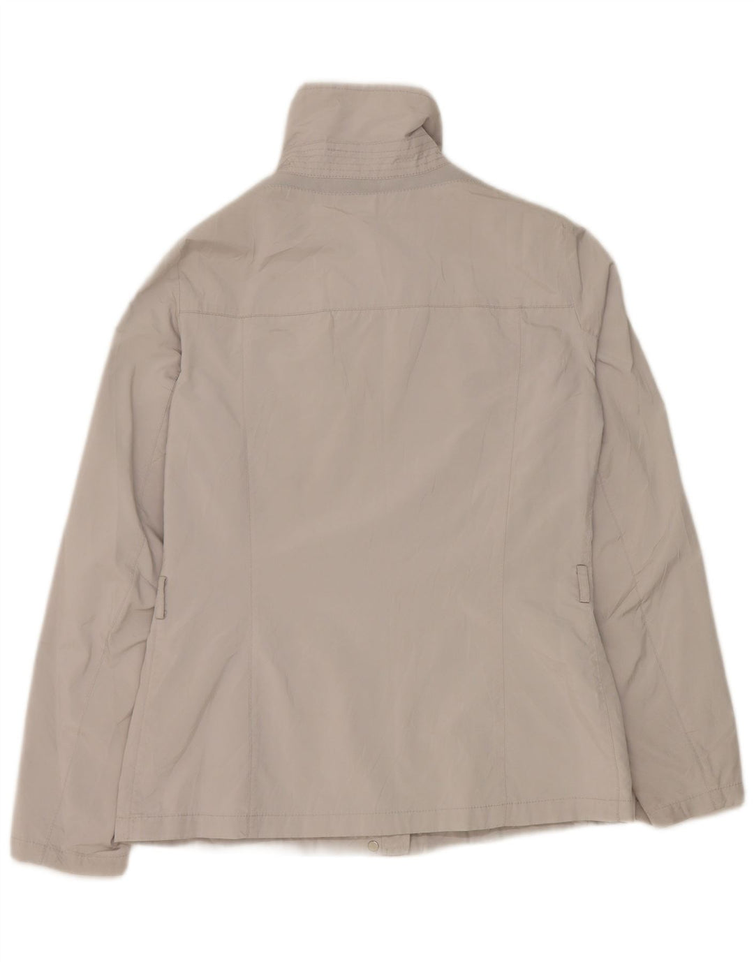 Jaqueta de chuva feminina Geox UK 8 poliéster cinza pequeno
