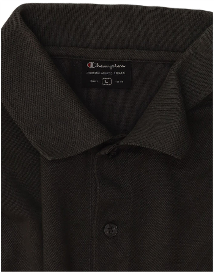 Camisa polo masculina Champion grande cáqui
