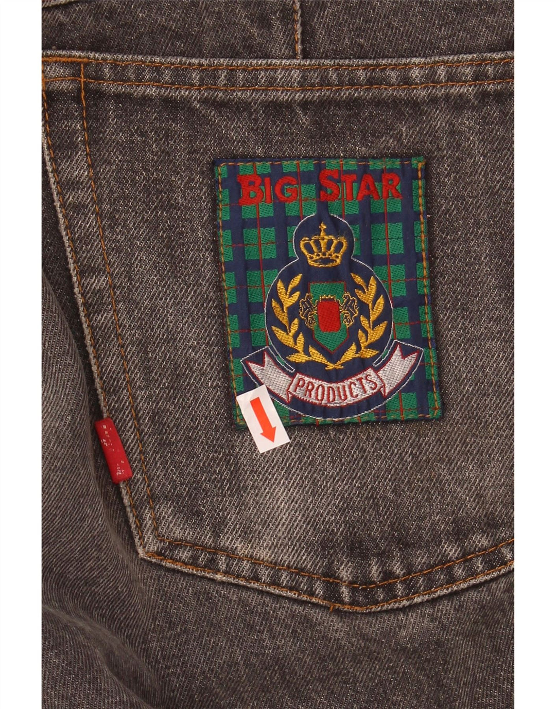 Jeans cônicos masculinos BIG STAR W34 L32 cinza