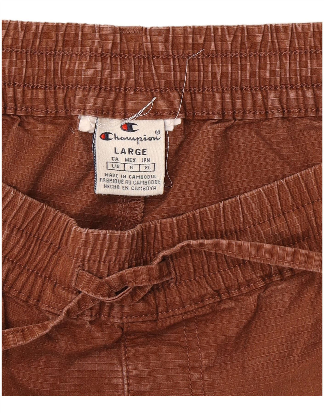 Calça cargo masculina Champion Joggers grande W32 L28 marrom