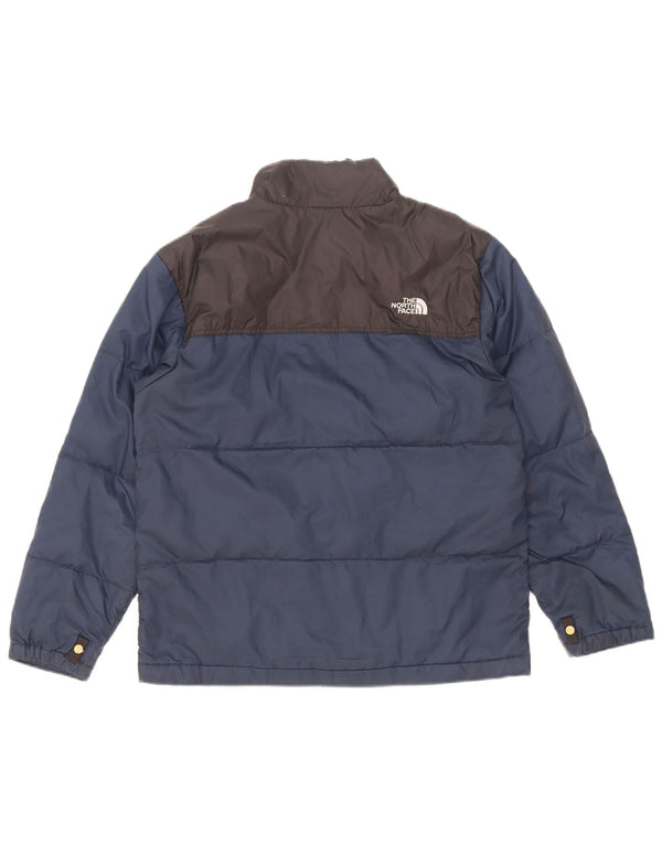 Jaqueta acolchoada The North Face Boys 14-15 anos grande bloco colorido azul