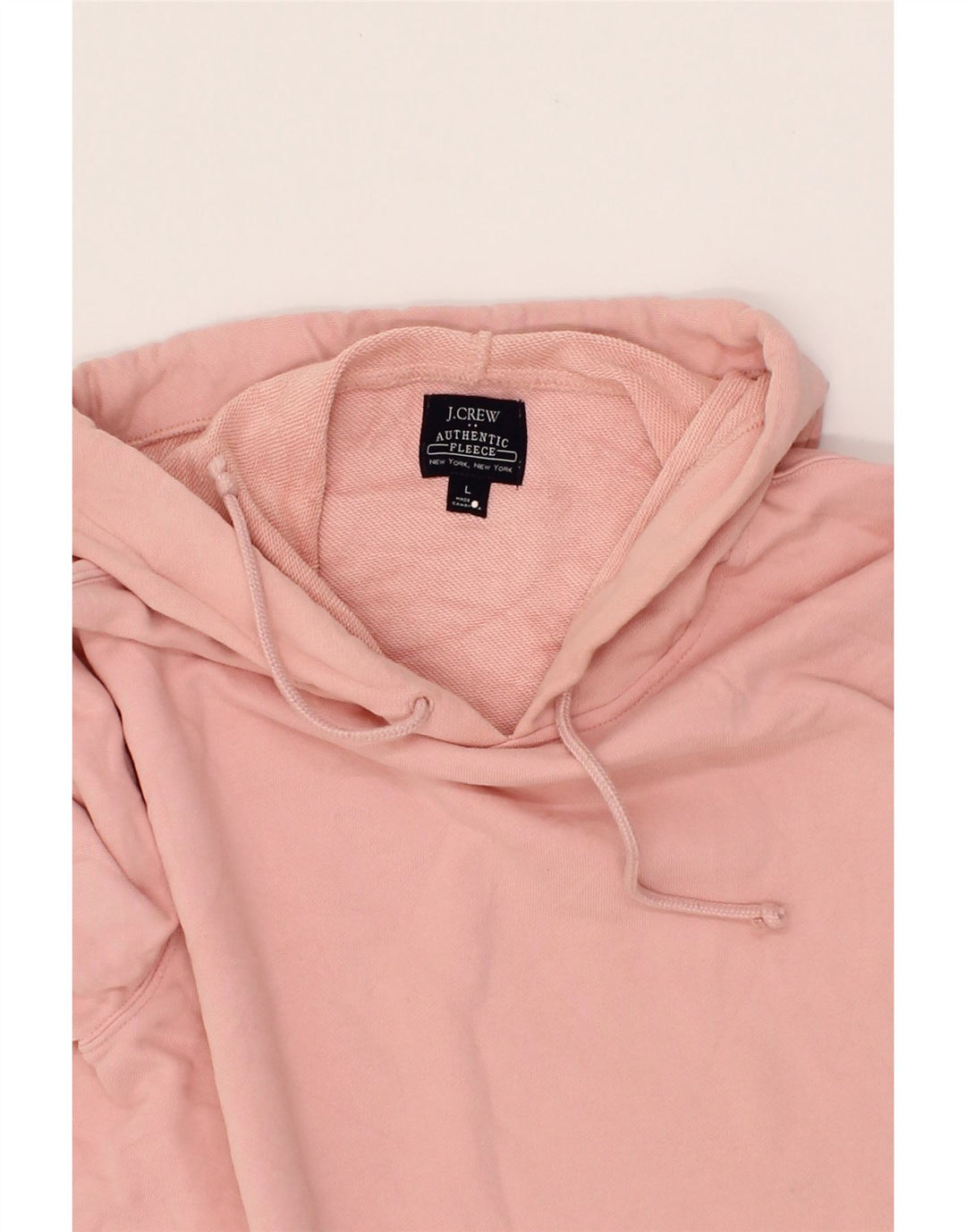 J. CREW Womens Hoodie Jumper UK 16 Large Pink Cotton Vintage J. Crew and Second-Hand J. Crew from Messina Hembry 