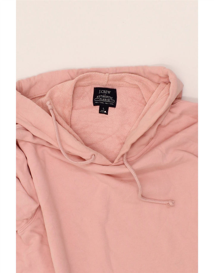 J. CREW Womens Hoodie Jumper UK 16 Large Pink Cotton Vintage J. Crew and Second-Hand J. Crew from Messina Hembry 