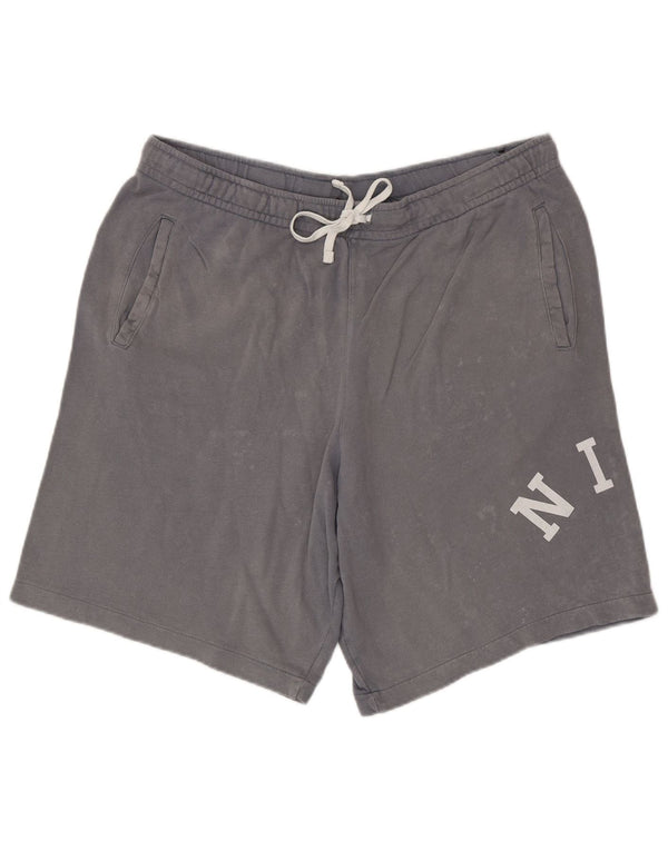 Shorts esportivos gráficos masculinos Nike XL cinza algodão