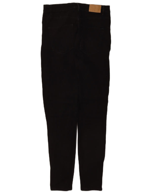 Calça jeans skinny feminina Zara EU 42 grande W32 L28 algodão preto