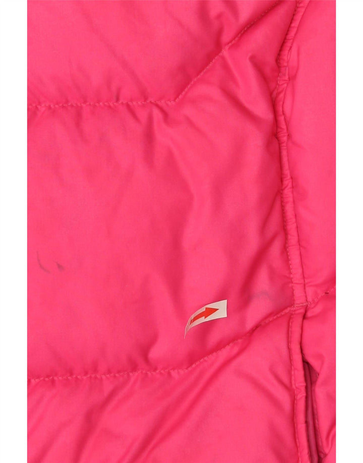 Colete acolchoado feminino Puma UK 10 pequeno rosa nylon