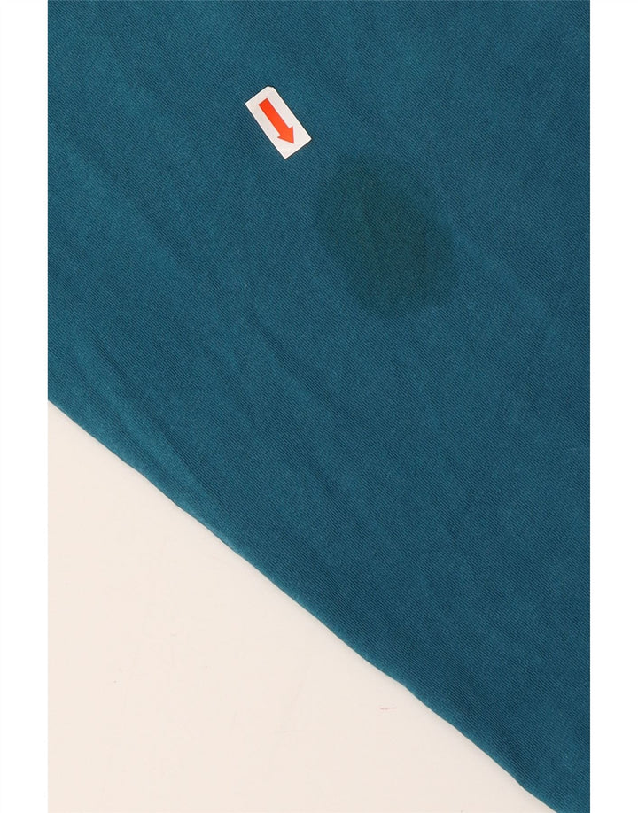 Camiseta Vans Feminina Classic Fit Top UK 10 Pequeno Azul Algodão