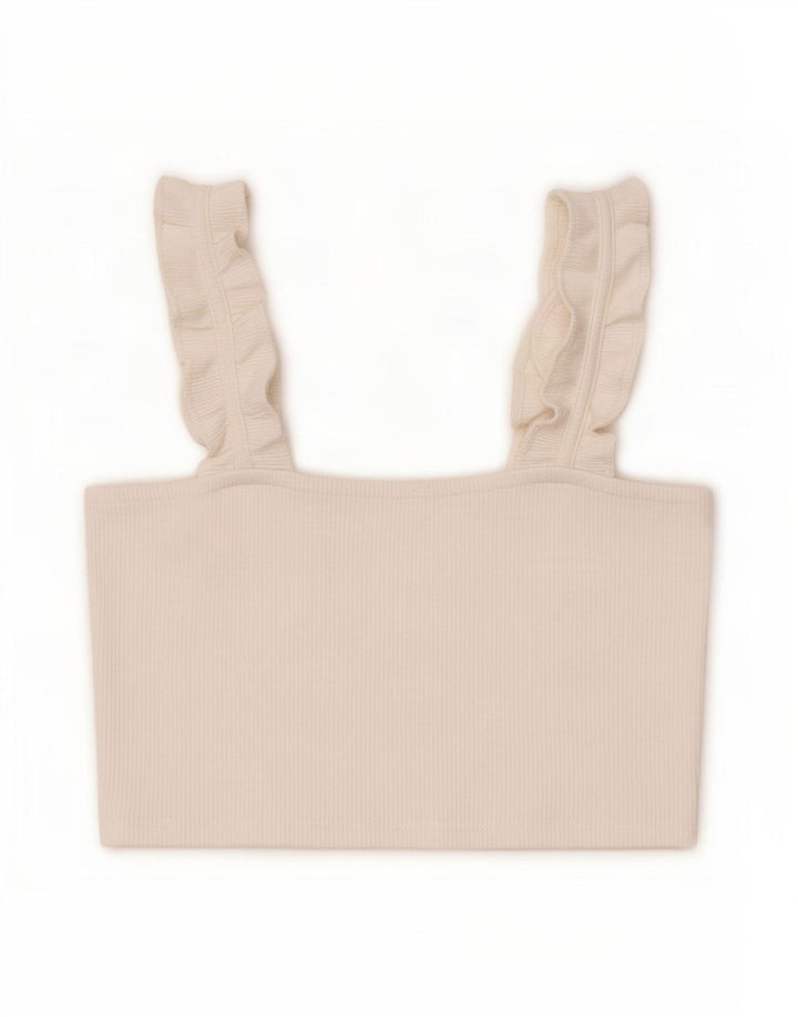 Zara Womens Crop Top UK 14 Grande Branco
