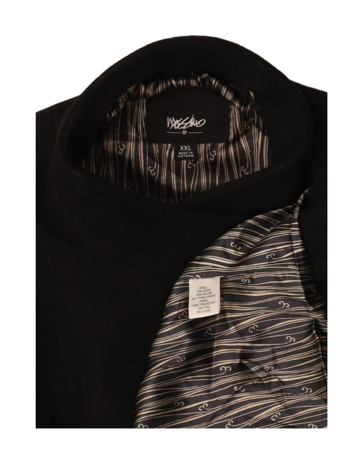Sobretudo feminino MOSSIMO UK 20 2XL lã preta