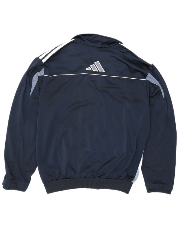 Adidas Mens Tracksuit Top Jacket UK 36/38 Pequeno Azul Marinho Colorblock