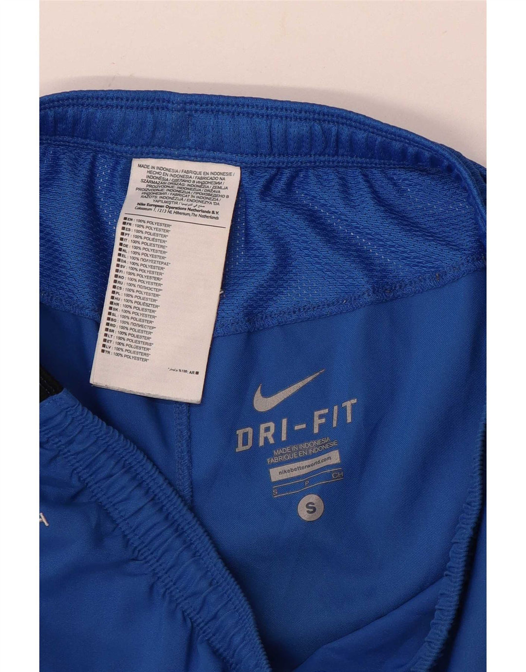 Nike Mens Dri Fit Sport Shorts Pequeno Azul Colorblock Poliéster