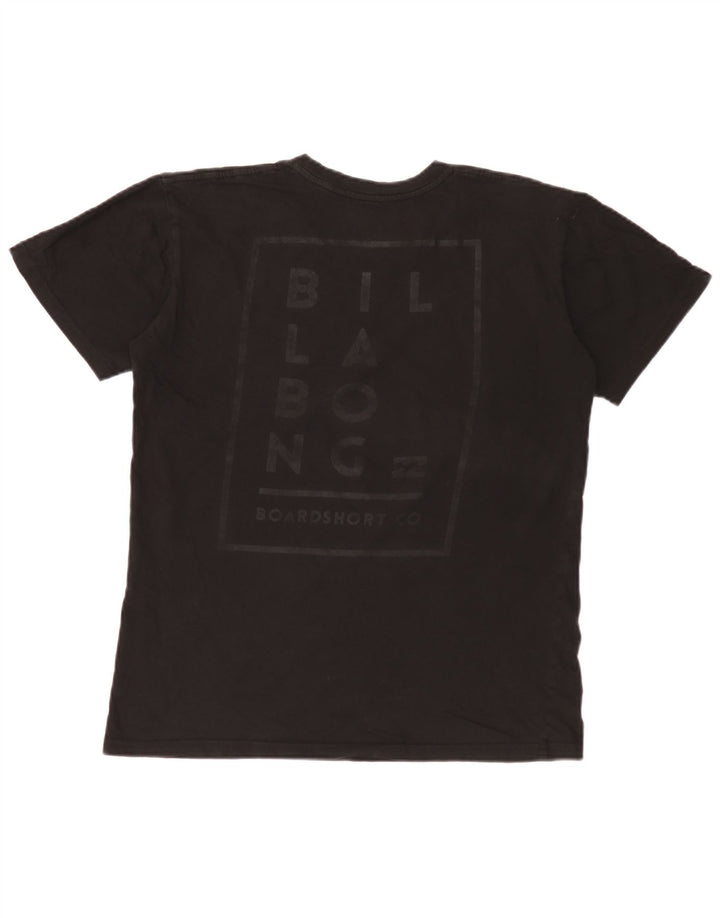 Camiseta masculina Billabong Regular Fit gráfica top médio algodão preto