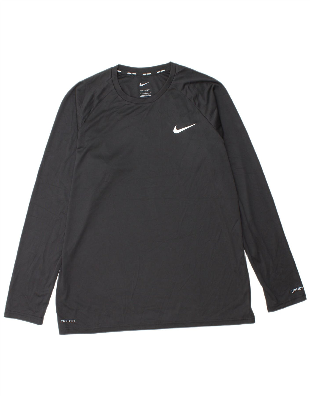 NIKE Masculino Dri Fit Top Manga Longa Grande Preto