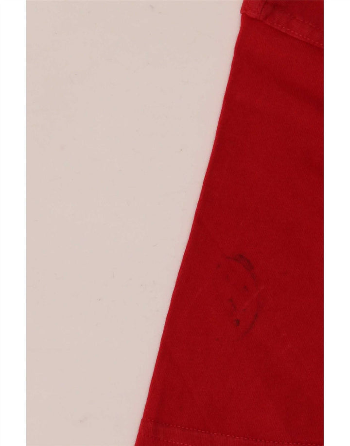 Camiseta gráfica masculina Fila Top IT 50 algodão vermelho médio