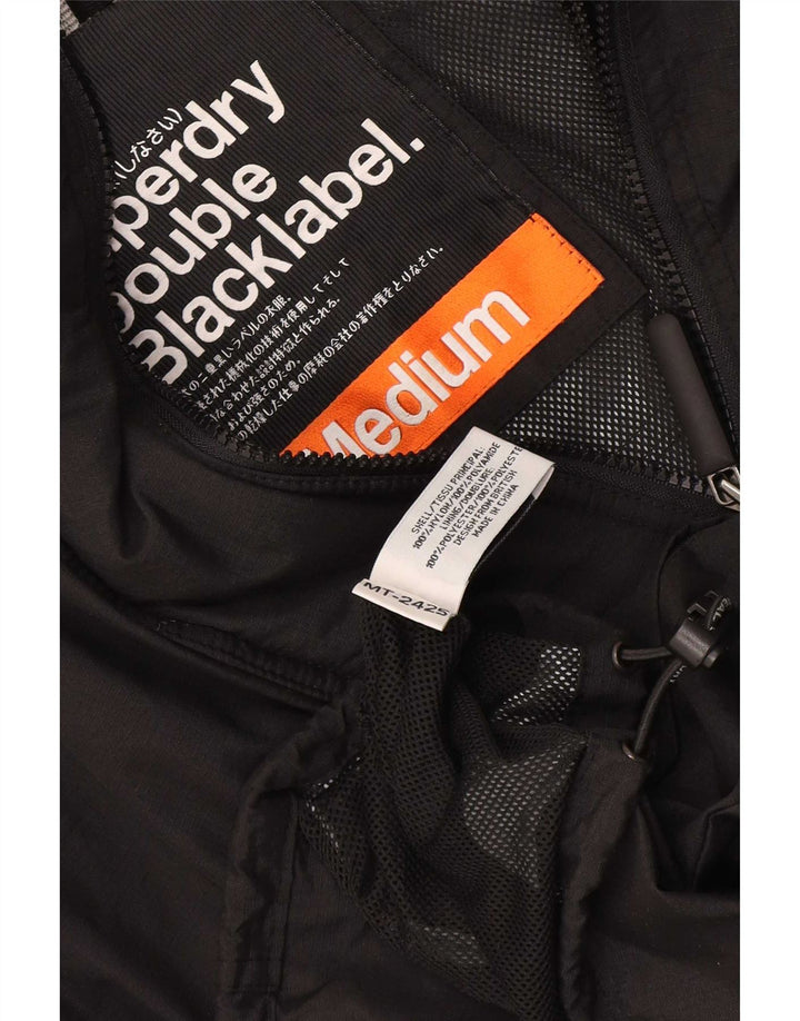 Jaqueta corta-vento masculina Superdry Graphic UK 38 médio preto nylon