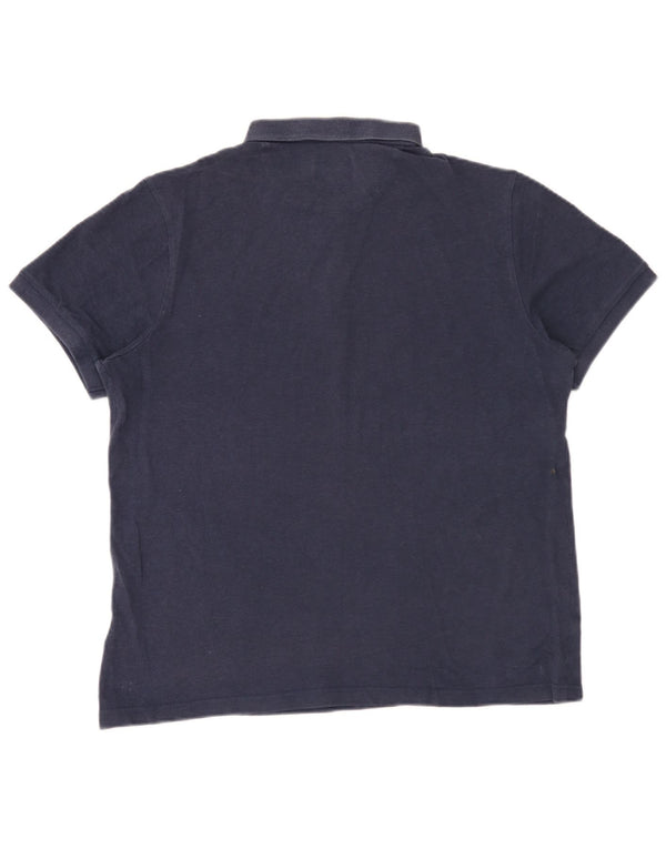 Camisa polo masculina Farah XL azul marinho algodão