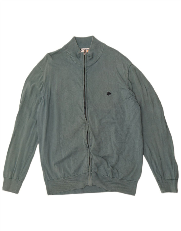 Suéter cardigã masculino Timberland XL verde algodão