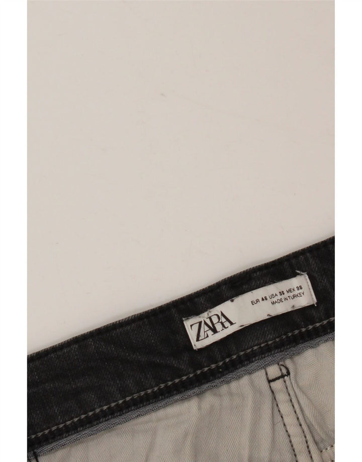 Zara Mens Slim Jeans EU 46 XL W36 L30 Preto