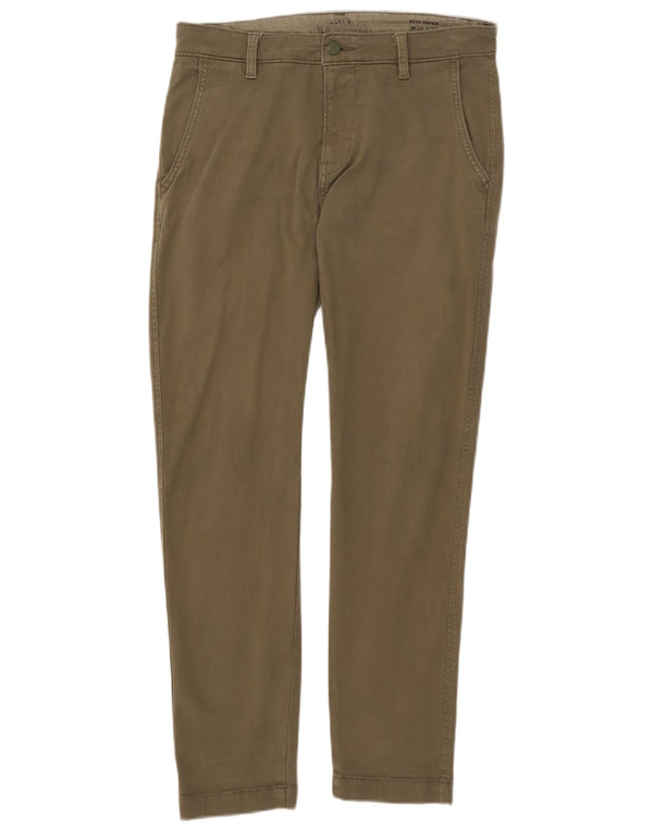 Calça Chino Masculina Slim Tapered Levi's W30 L30 Algodão Cáqui