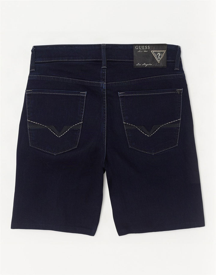 Guess Shorts jeans masculino W33 médio azul marinho