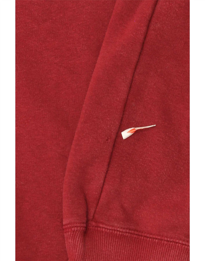 Nike Mens Moletom Jumper Grande Algodão Borgonha