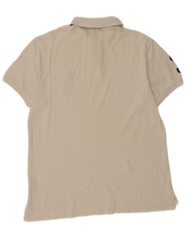 Polo Ralph Lauren Masculino Graphic Slim Fit Camisa Polo XL Algodão Bege