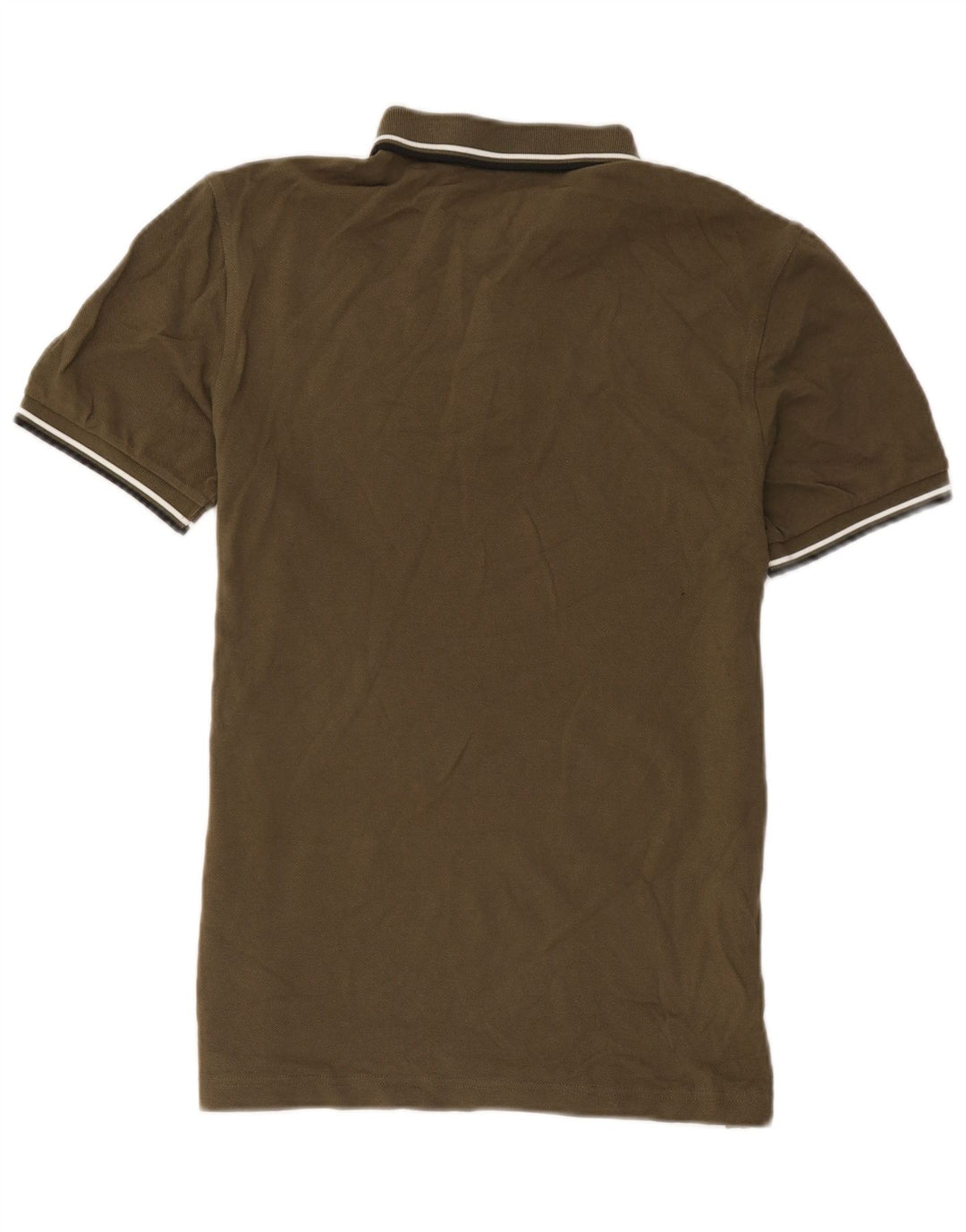 Camisa polo masculina Fred Perry de algodão cáqui médio
