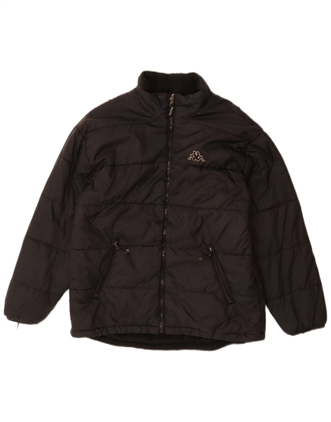 Jaqueta acolchoada masculina Kappa UK 40 grande poliamida preta