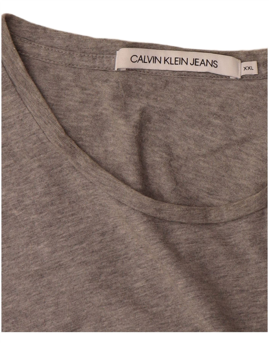 Calvin Klein Jeans Camiseta masculina gráfica Top 2XL Cinza