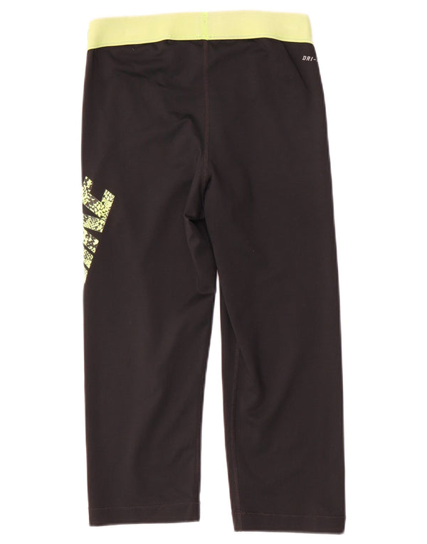 Leggings Nike Dri Fit Capri Graphic UK 14 Médio Preto Poliéster