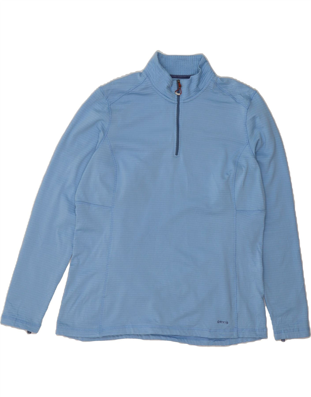 ORVIS Mens Zip Neck Pullover Tracksuit Top XL Blue Pinstripe Polyester Vintage Orvis and Second-Hand Orvis from Messina Hembry 