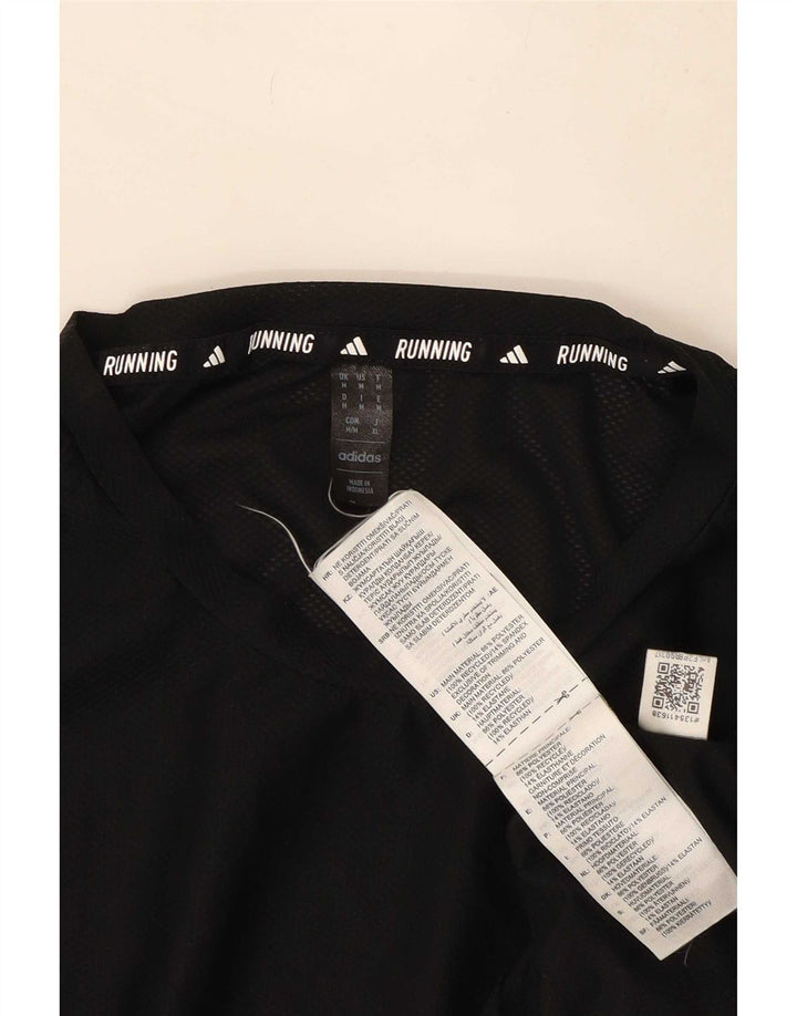 Adidas Mens Aeroready Camiseta Top Médio Poliéster Preto