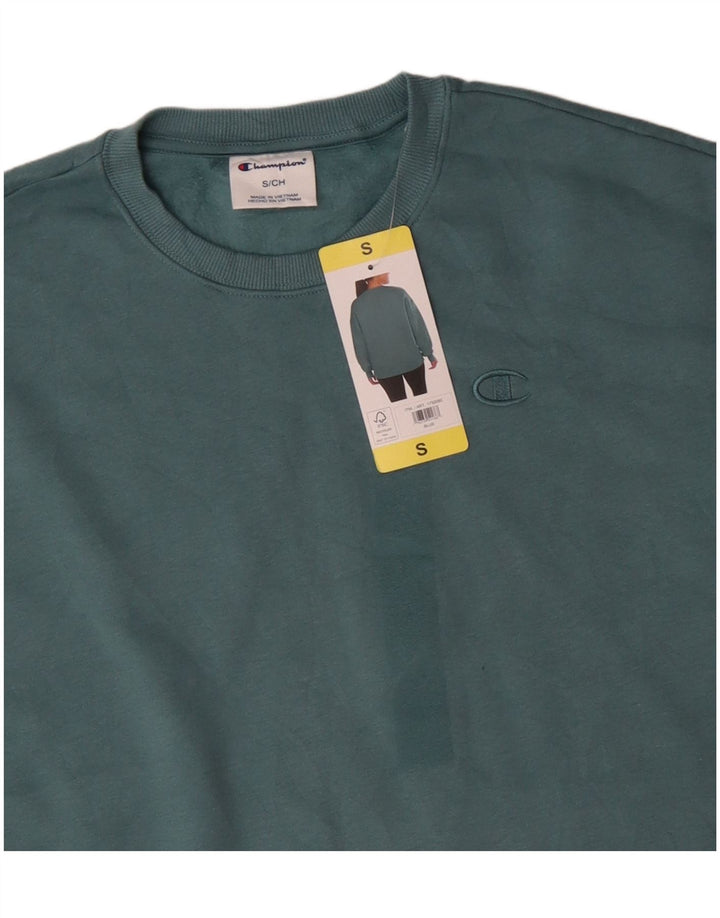 CHAMPION Suéter feminino oversized UK 10 pequeno poliéster verde