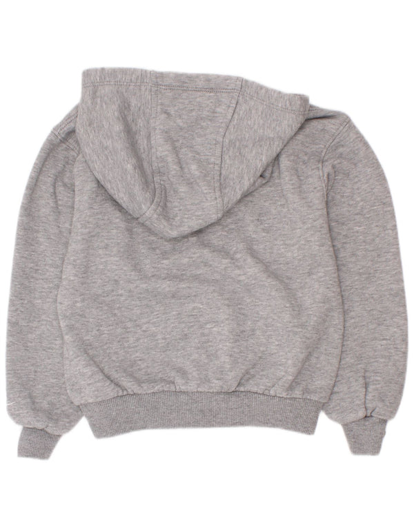 Jumper com capuz gráfico Nike Boys 3-4 anos XS cinza manchado de algodão