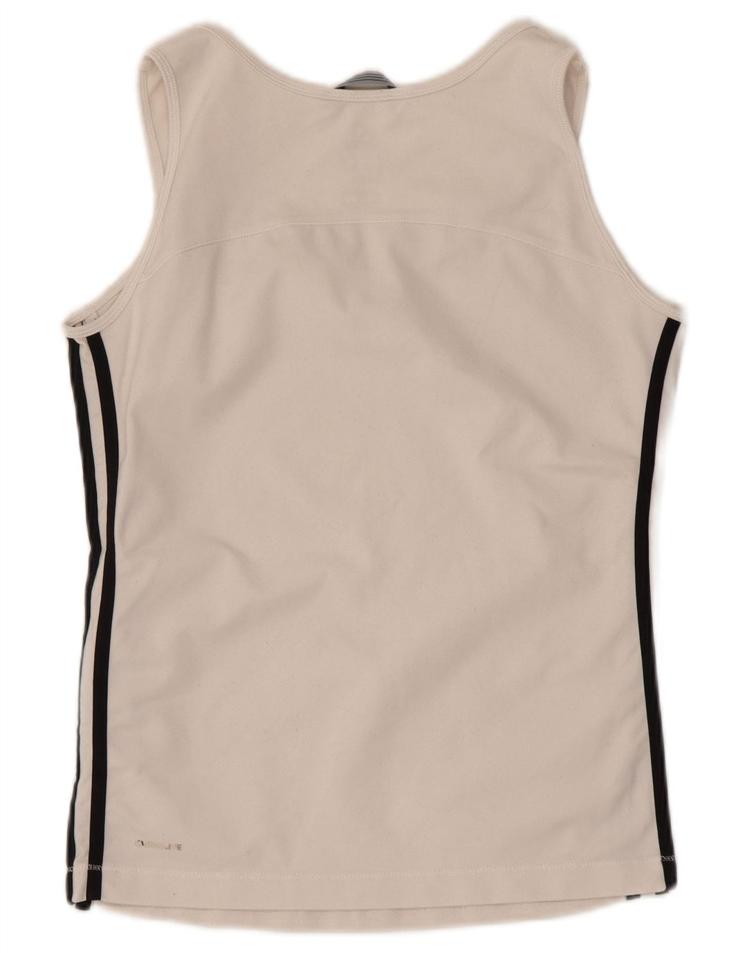 ADIDAS Womens Climalite Vest Top UK 16 Grande Poliéster Branco
