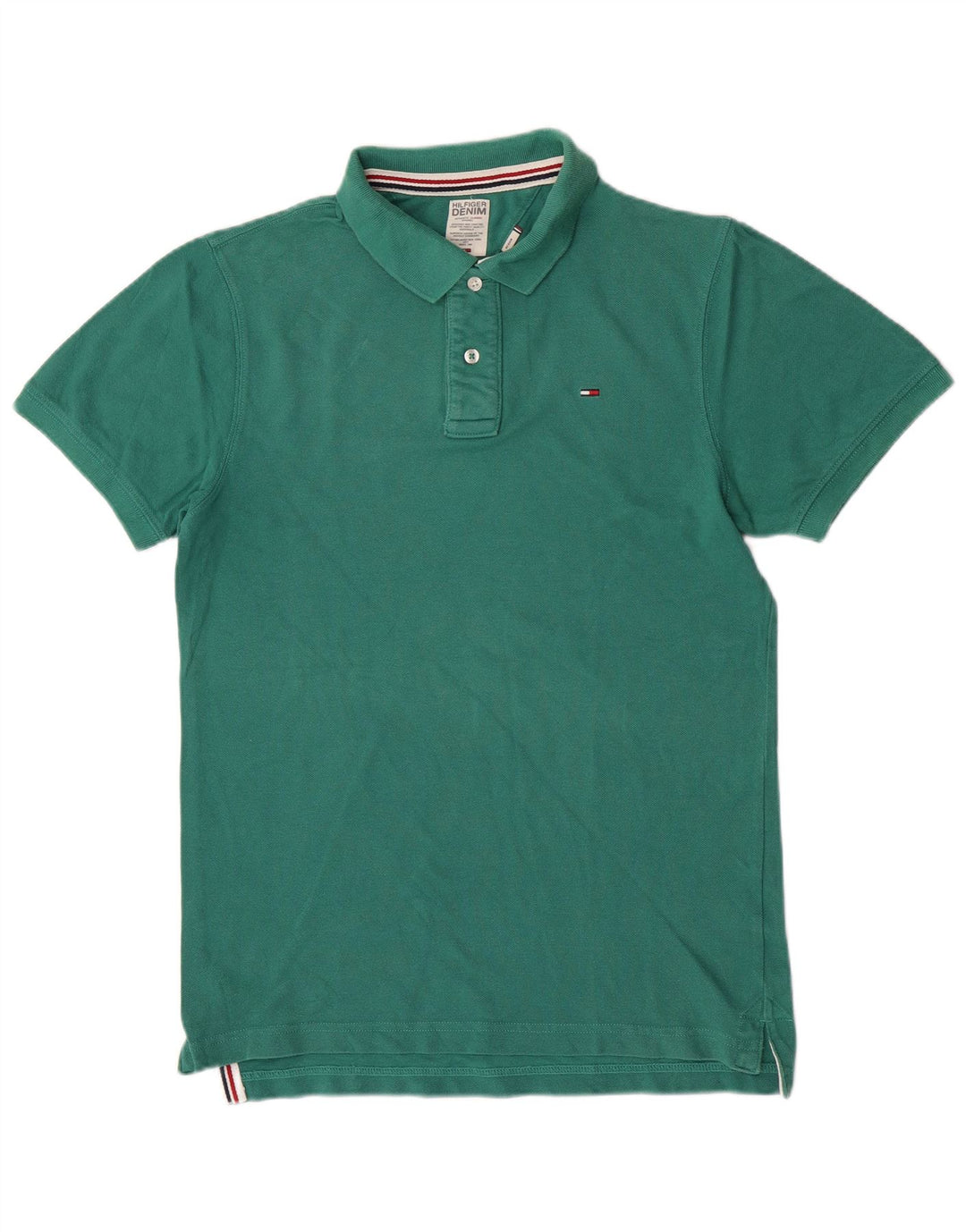 Camisa polo masculina Tommy Hilfiger verde médio