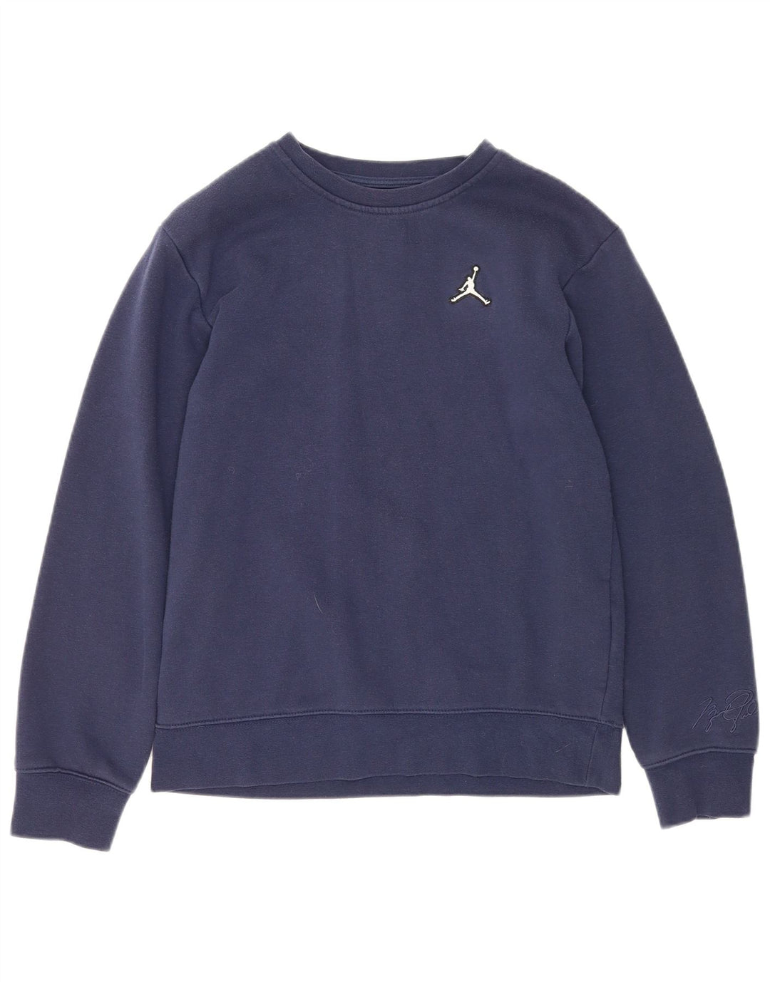 JORDAN Meninos moletom jumper 13-14 anos XL azul marinho algodão