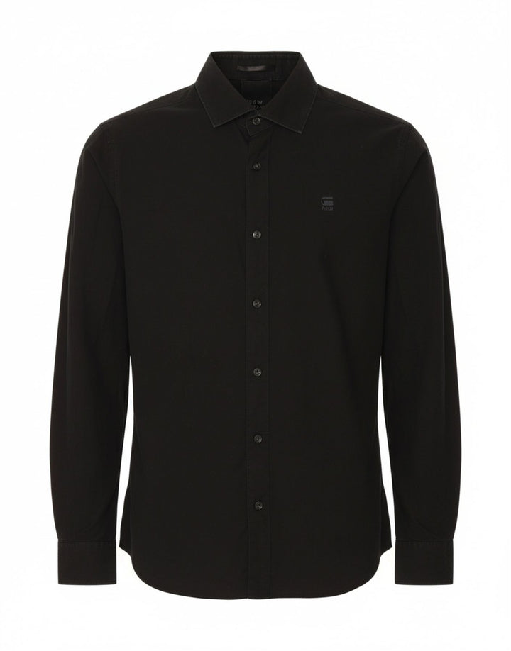Camisa masculina G-STAR grande algodão preto