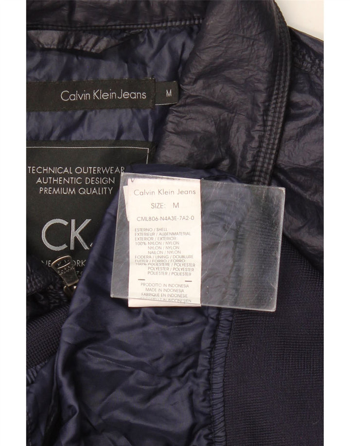 Jaqueta bomber masculina CALVIN KLEIN JEANS Reino Unido 38 médio azul marinho nylon