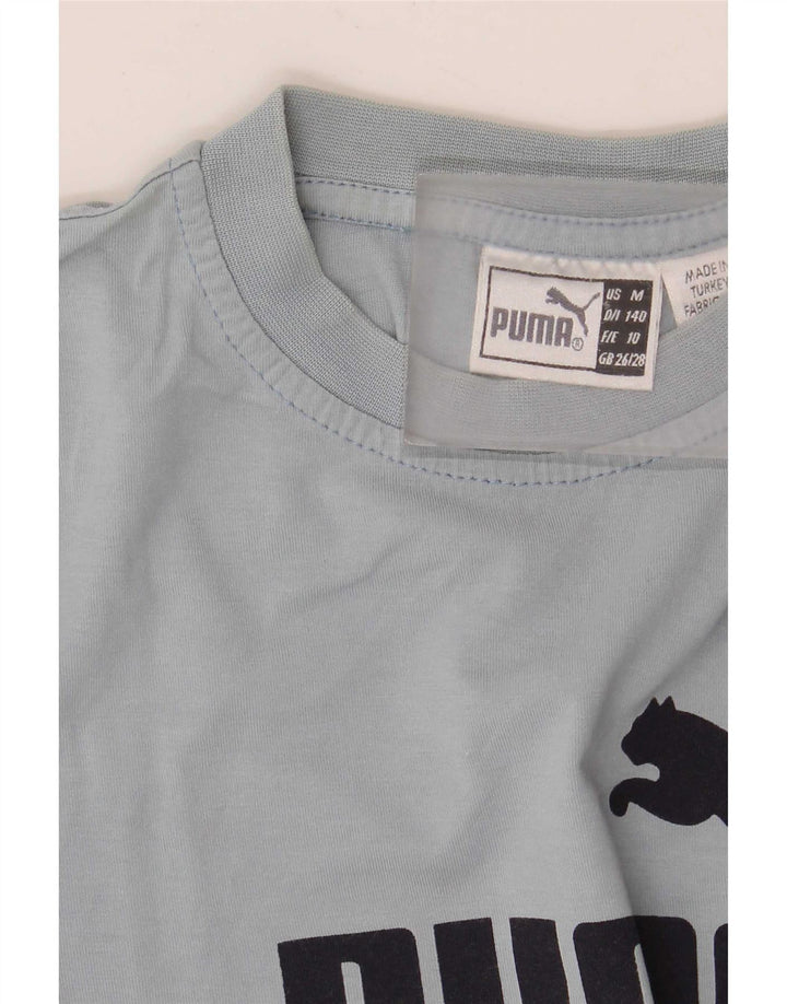 Camiseta Puma Meninos Graphic 9-10 Anos Cinza
