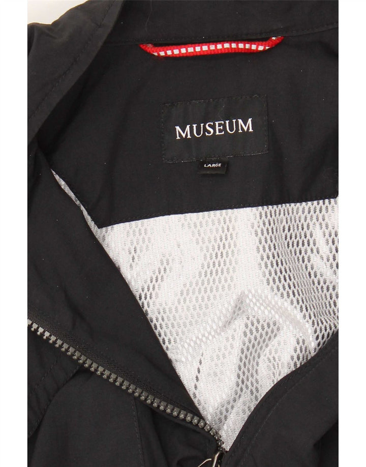 Museum Mens Utility Jacket UK 40 Grande Preto